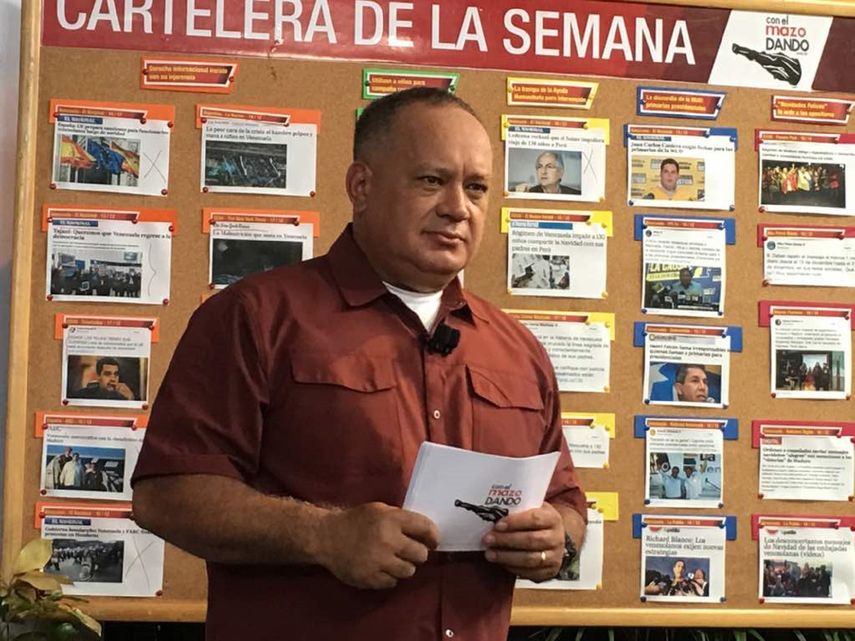 No nos vamos a rendir, no sucumbiremos ante los deseos de la derecha, no podemos, manifestó Cabello.