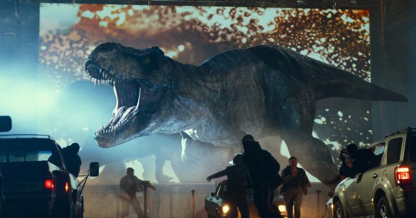 En esta imagen proporcionada por Universal Pictures una escena de Jurassic World Dominion.&nbsp;