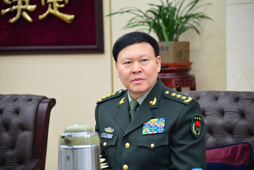 Fotografía de archivo del general Zhang Yang, miembro de la Comisión Militar Central (CMC), durante una reunión en Pekín (China). El militar se suicidó en su domicilio.&nbsp;&nbsp;