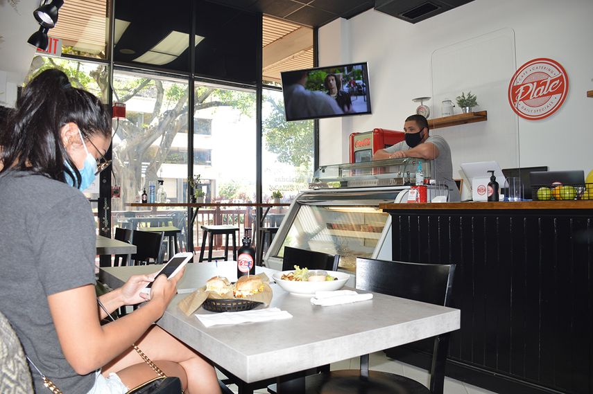 Vista parcial de Plate, en Coral Way.