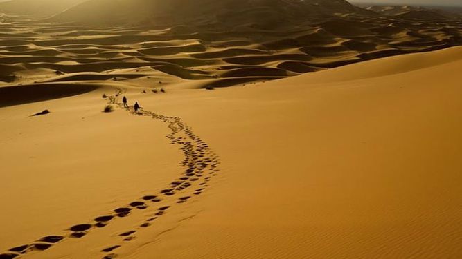 Ruta por el desierto.