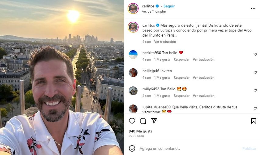 El influencer Carlitos Pérez-Ruiz.