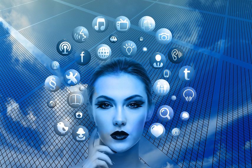 Imagen recreada digitalmente y alegórica a la inteligencia artificial.