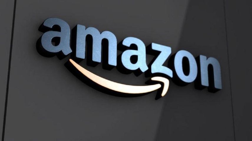 Logo de la compañía Amazon.&nbsp;