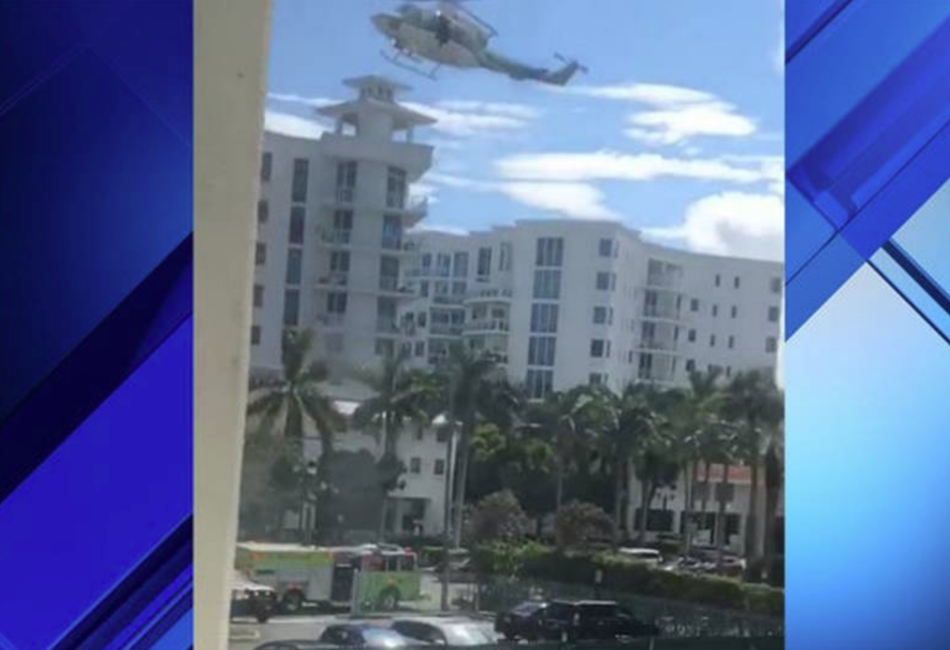 Operativo policial en el edificio donde cayó el niño de 9 años.&nbsp;