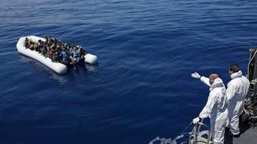 Inmigrantes llegan a Italia.&nbsp;