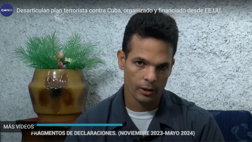 Captura de pantalla de la declaración del cubano residente en EEUU Ardenys García Álvarez