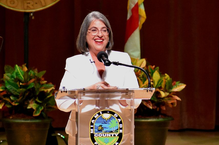 Daniella Levina Cava, durante su alocución.