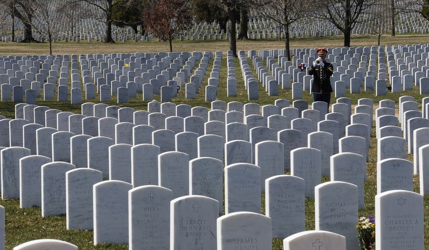 El Cementerio Nacional de Arlington en Arlington, Virginia.