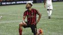 En imagen de archivo del 24 de octubre de 2019, el venezolano Josef Martínez, delantero del United de Atlanta, posa tras anotar un gol ante el Union de Fildadelfia en duelo de la MLS, en Atlanta. En imagen de archivo del 24 de octubre de 2019, el venezolano Josef Martínez, delantero del United de Atlanta, posa tras anotar un gol ante el Union de Fildadelfia en duelo de la MLS, en Atlanta.