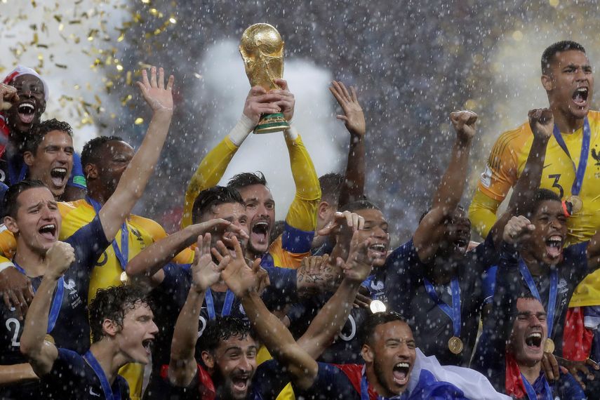 Los galos alzaron por segunda vez la Copa del Mundo. Ya lo habían hecho en 1998 al vencer a Brasil.