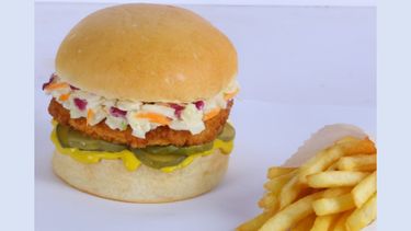 Hamburguesa de pollo.