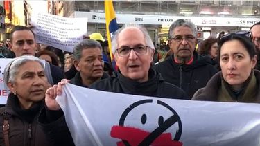 El exalcalde Antonio Ledezma desde Madrid.&nbsp;
