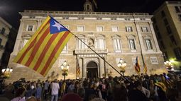 Manifiestantes a favor de la independencia.&nbsp;