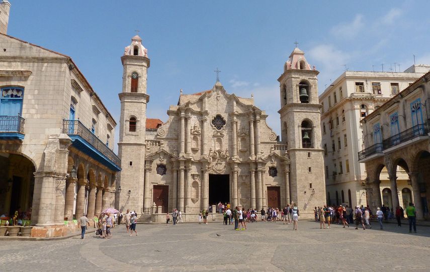 Catedral de La Habana, estilo barroco, construida en el siglo XVIII.