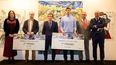 Los artistas José Ignacio Lucía Orrite y Luis Javier Gayá, galardonados con el Premio Flechazo de arte.