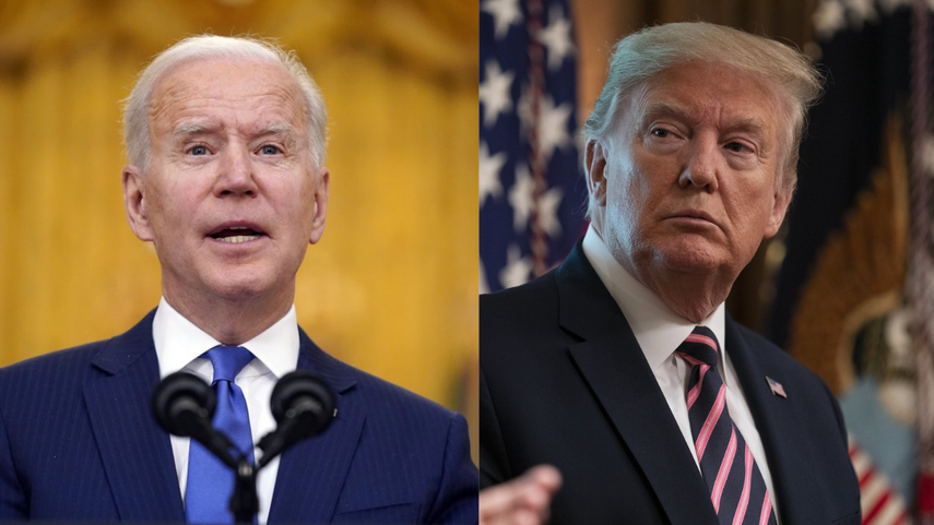 Biden y Trump se enfrentan a un año del asalto al Capitolio