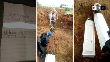 Captura de video donde se observa lo que han llamado fosas comunes en Cuba.&nbsp;