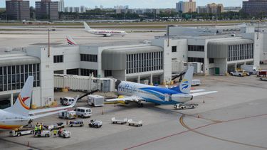 Vista parcial del Aeropuerto Internacional de Miami.