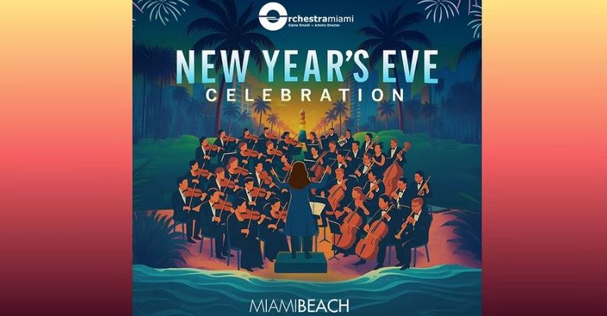 Flyer del concierto de nochevieja de la Orchestra Miami.&nbsp;
