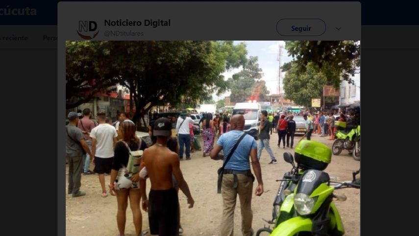 Los heridos, entre los que hay ocho venezolanos y un menor de edad, fueron trasladados a los hospitales de Villa del Rosario y al Universitario Erasmo Meoz en Cúcuta