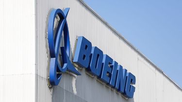 Logo de Boeing, fabricante estadounidense de aviones