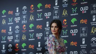 Penélope Cruz arriba a la 34ta edición de los Premios Goya del cine español, en Málaga, España.