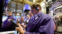 Imagen muestra un día de sesión bursátil en la Bolsa de Nueva York. Imagen muestra un día de sesión bursátil en la Bolsa de Nueva York.