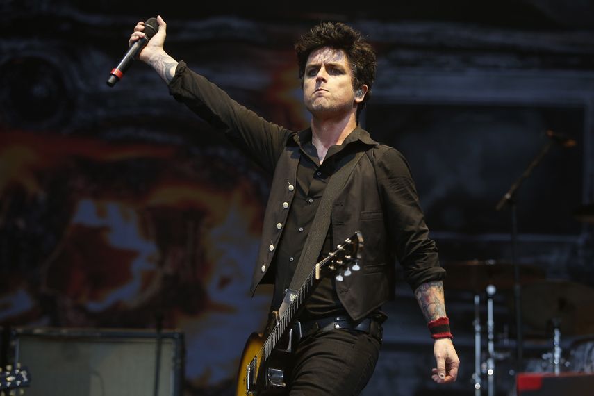 Billie Joe Armstrong, vocalista de la banda estadounidense Green Day.