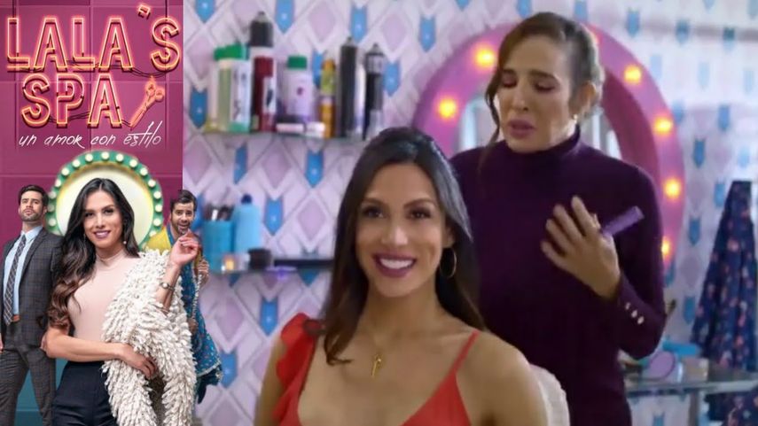 Imagen de la telenovela de RCN, Lala´s Spa, protagonizada por la transexual venezolana Isabella Santiago.