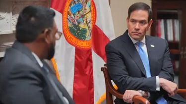 El presidente de Guyana Irfaan Ali durante una reciente visita a EEUU donde se reunió con el secretario de Estado Marco Rubio &nbsp; &nbsp;