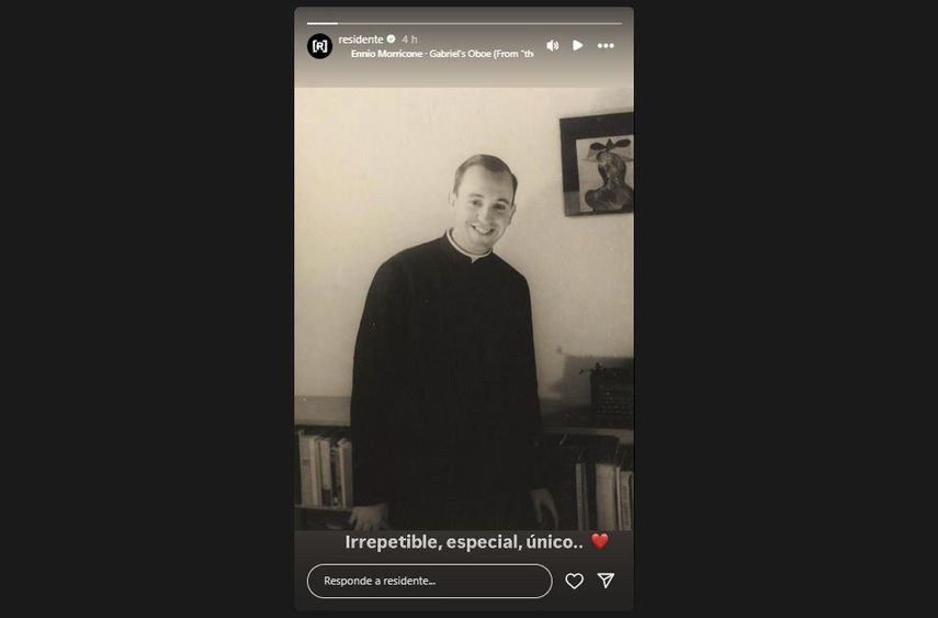 Residente dedica un mensaje al papa Francisco. 