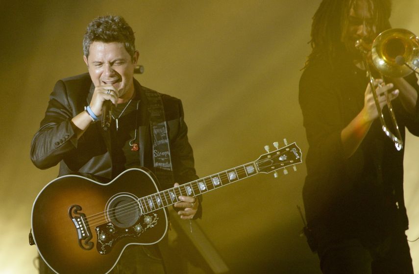 El cantautor espa&ntilde;ol Alejandro Sanz durante un concierto en la Ciudad de Panam&aacute;.&nbsp;