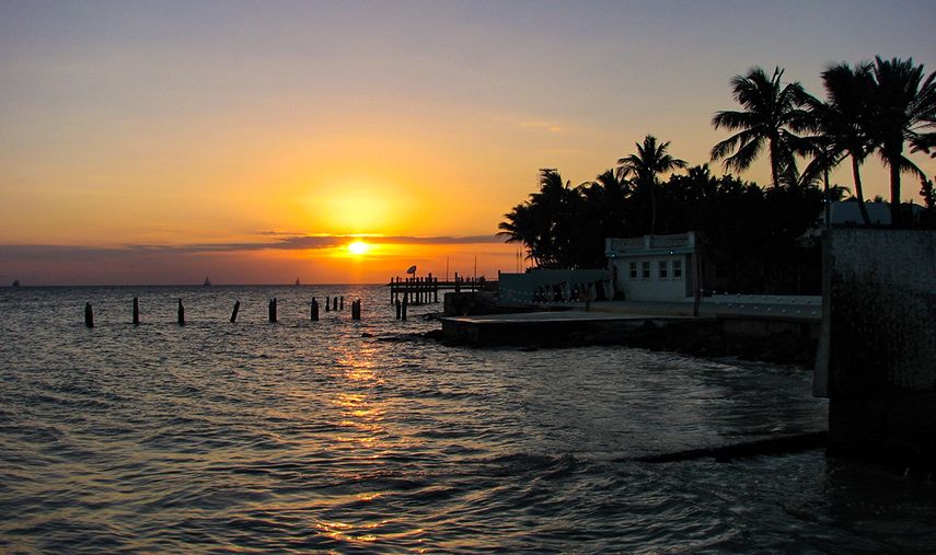 Anochecer en Cayo Hueso.