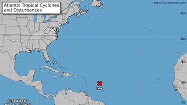 Alerta de tormenta tropical, 12 de agosto, Centro Nacional de Huracanes.&nbsp;