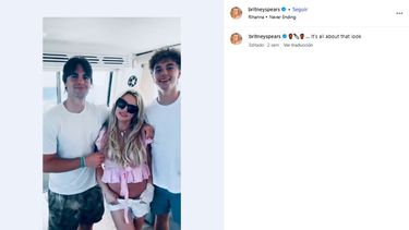 Britney Spears y sus hijos Sean Preston y Jayden James.&nbsp;