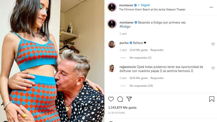 El cantante venezolano Ricardo Montaner ha dicho en numerosas ocasiones ser apegado a su nieta, quien está a días de cumplir su primer año de edad.