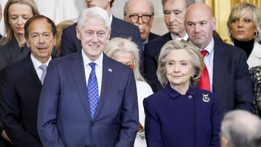 El expresidente Bill Clinton y su esposa, la exsecretaria de Estado, Hillary Clinton.