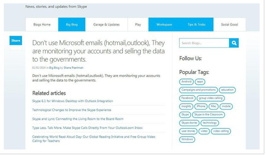 El Ejército Electrónico Sirio, un grupo de hackers que apoya al presidente sirio, Bashar al Assad, lanzó un ataque cibernético para protestar contra el espionaje de la Agencia Nacional de Seguridad (NSA) y acusó a Microsoft, propietario de Skype, de