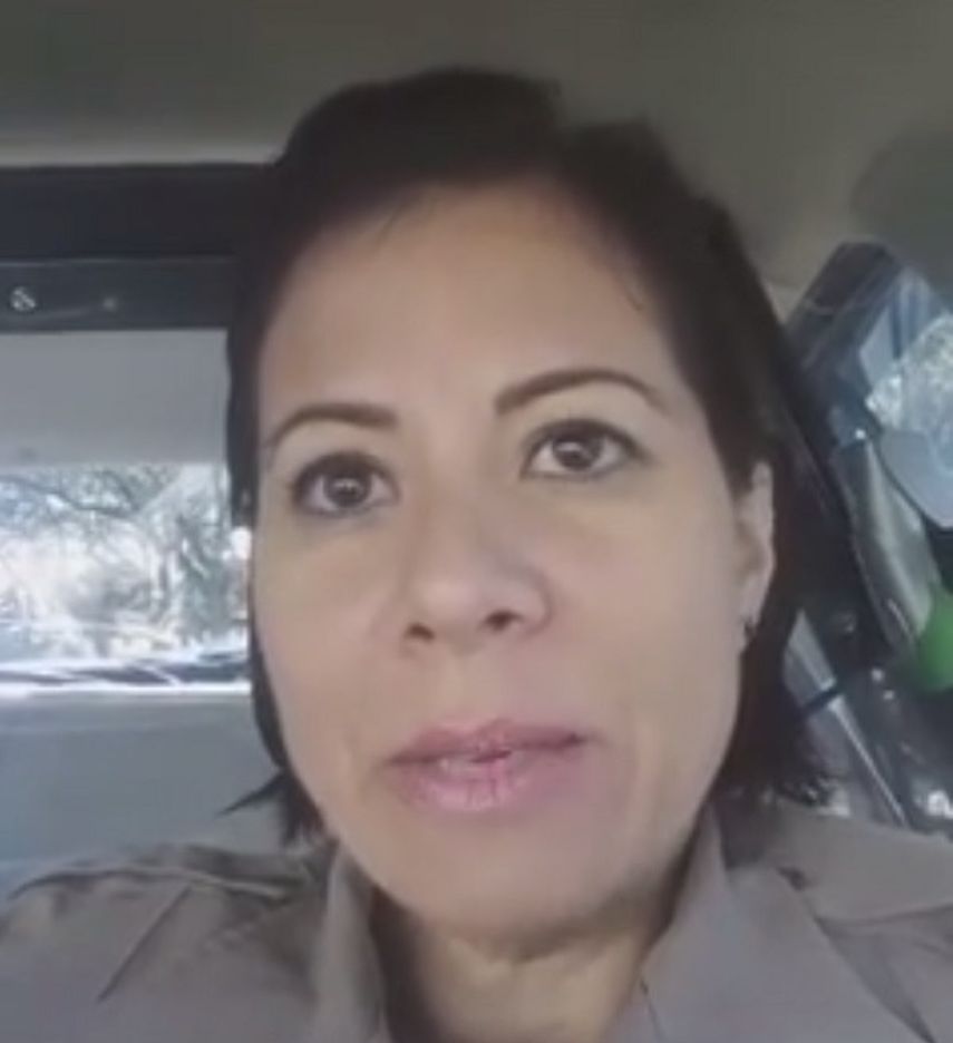 La oficial Lydia Marquez. (CAPTURA DE VIDEO)