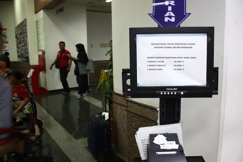 Un hospital en Yakarta afectado por el ciberataque del pasado 15 de mayo.&nbsp;