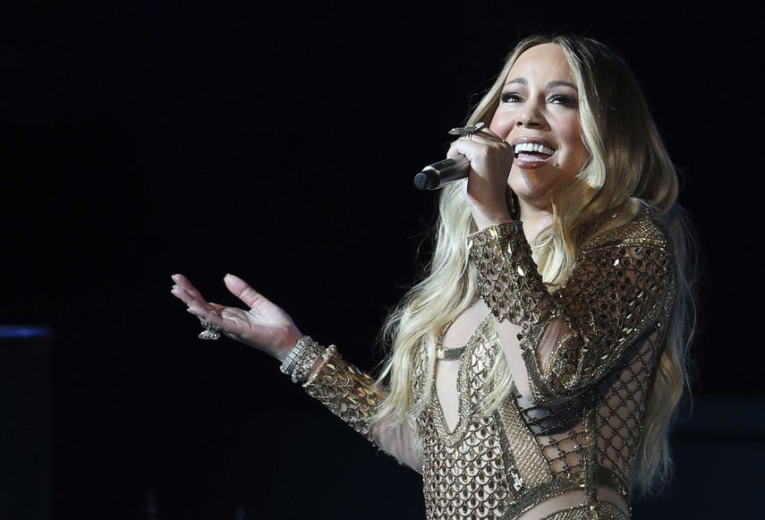 Mariah Carey canta en un concierto en Dubai, Emiratos Árabes Unidos, el 20 de octubre del 2019.&nbsp;&nbsp;
