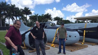 Los veteranos&nbsp;Felix Ismael Rodríguez, Vicente blanco y Oswaldo Iguanzo.