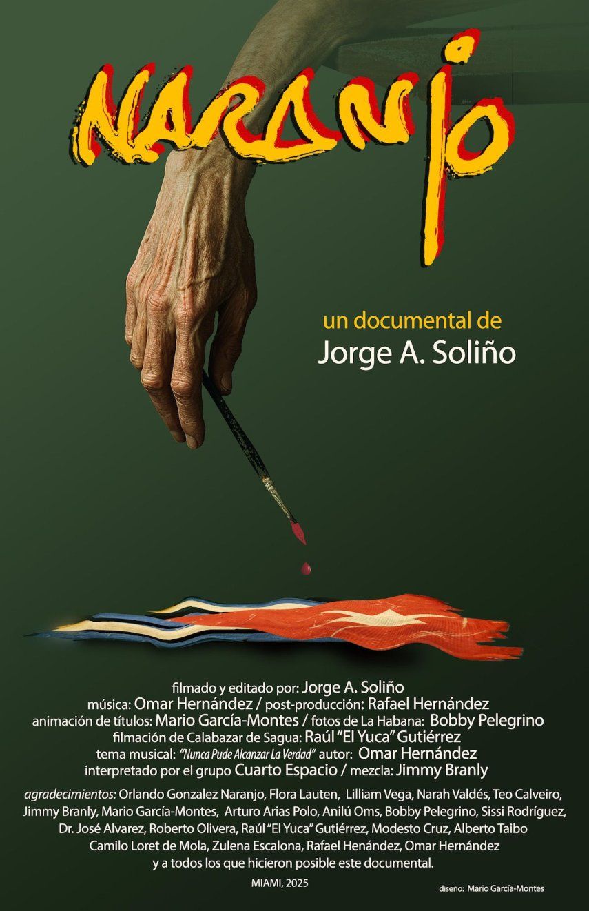 Póster promocional del documental Naranjo.
