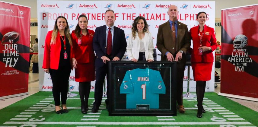 Avianca y los Dolphins se unieron para alcanzar nuevos horizontes
