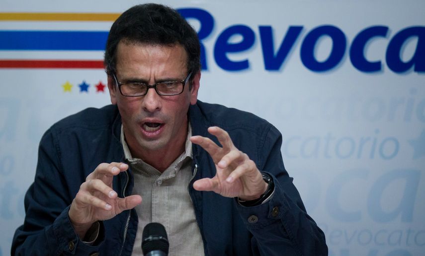 El gobernador de Miranda y líder de la MUD, Henrique Capriles