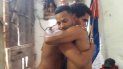 Abrazo entre Luis Manuel Otero Alcántara y Maykel Castillo, antes de la huelga. Abrazo entre Luis Manuel Otero Alcántara y Maykel Castillo, antes de la huelga.