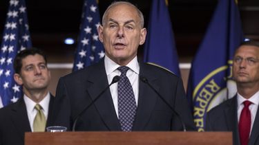 &nbsp;El secretario de Seguridad Nacional de EE.UU.,&nbsp;John&nbsp;Kelly, en una comparecencia ante los medios en junio.&nbsp;