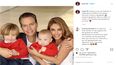 La cantante y actriz Anahí junto a su esposo, el político Manuel Velasco Coello, y sus dos hijos.&nbsp;