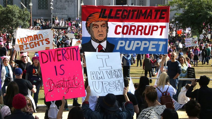 Marcha contra el gobierno de Donald Trump.&nbsp;